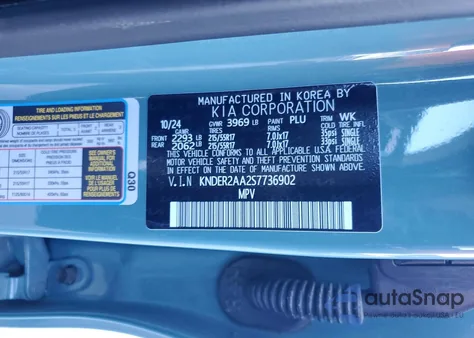 2025 Kia Seltos Ex из США, поврежденный, VIN KNDER2AA2S7736902